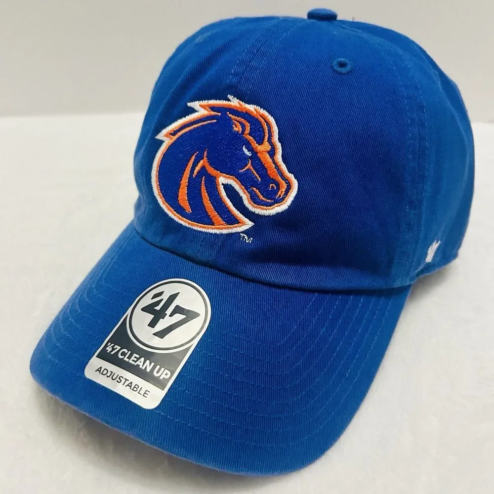 '47 Brand Boise State Broncos CFP Playoffs Clean Up Adjustable Hat Cap Blue NCAA
